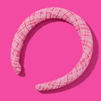 Padded Headband - Tweed Pink Weave