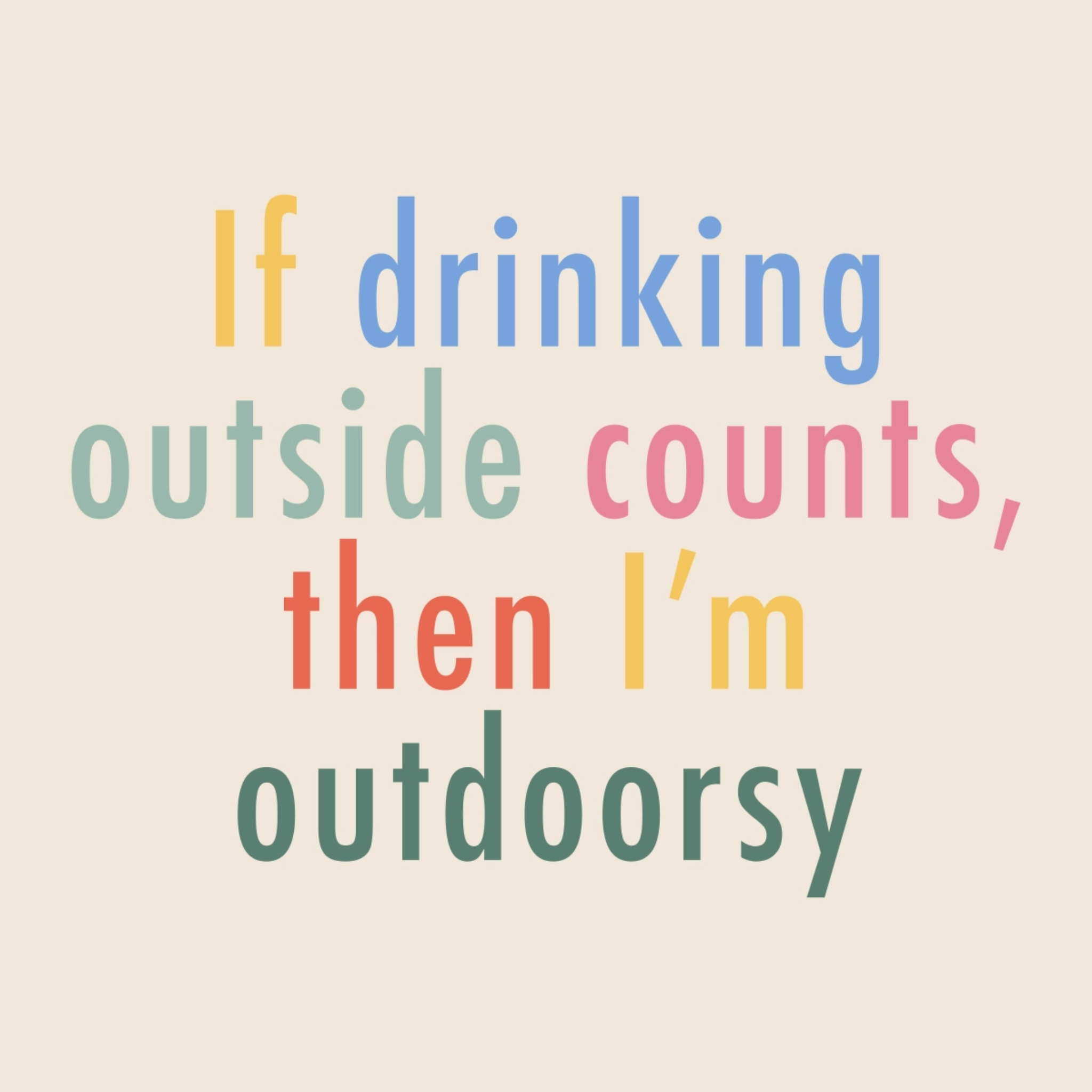Cocktail Napkins | I'm Outdoorsy