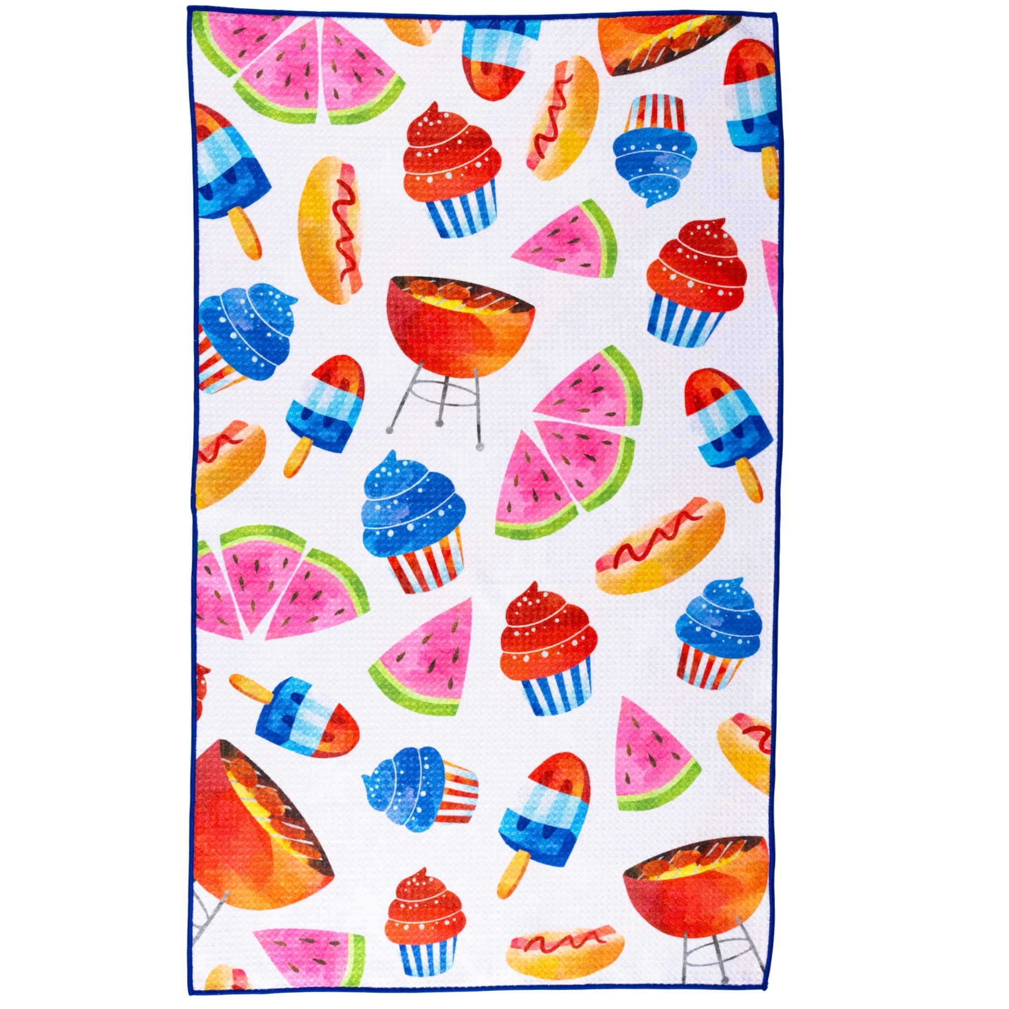 July BBQ Tea Towel