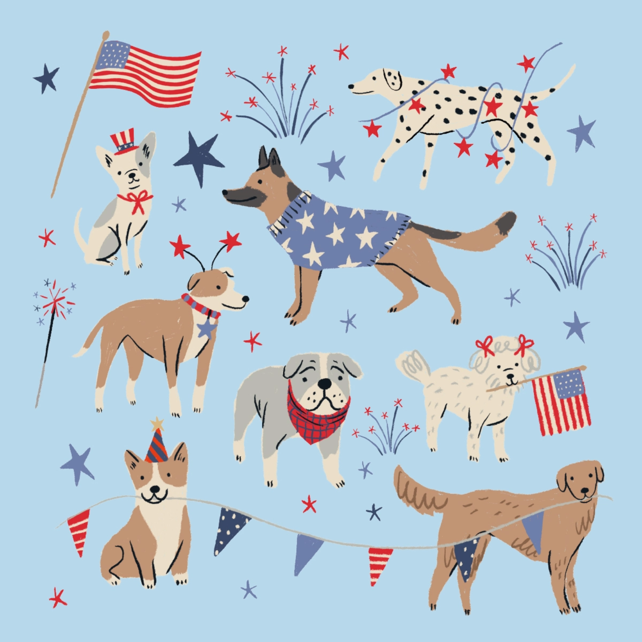 Cocktail Napkins | Patriotic