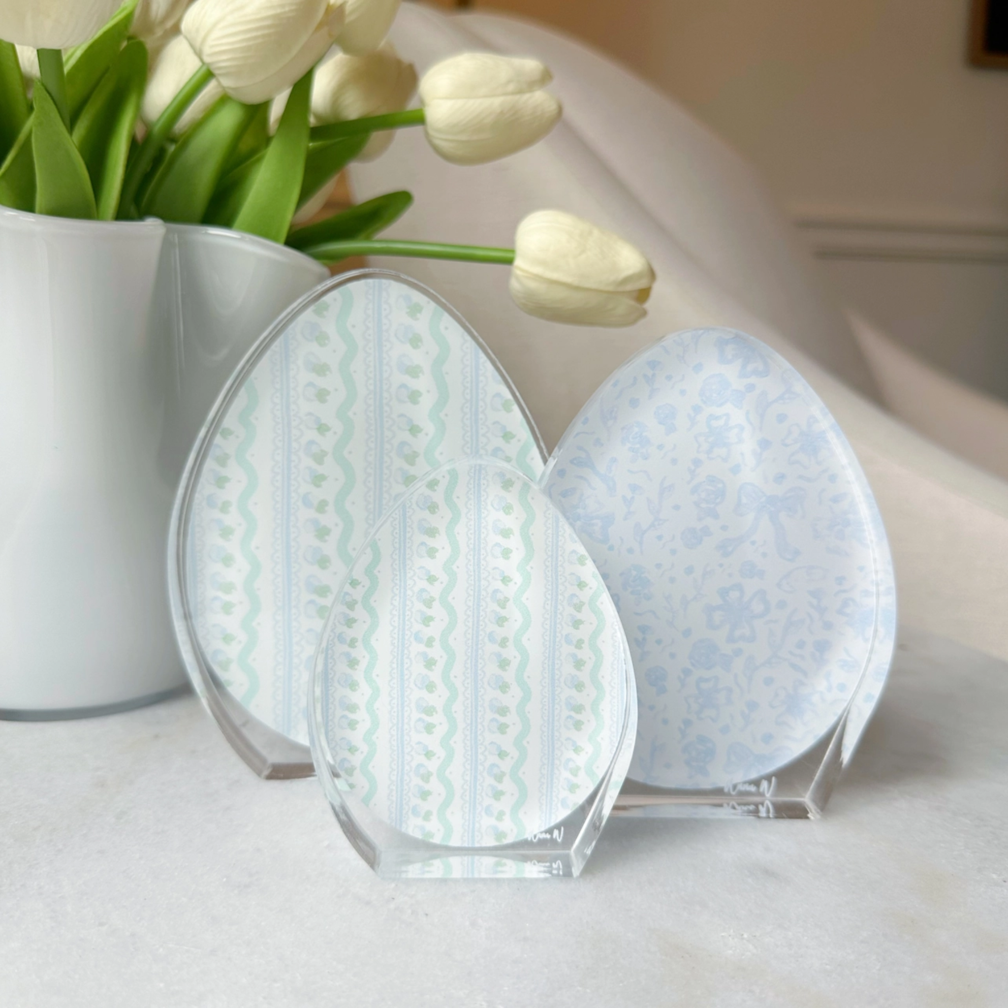 Blue Acrylic Eggs