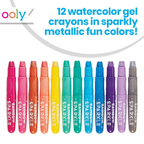 Rainbow Sparkle Watercolor Gel Crayons