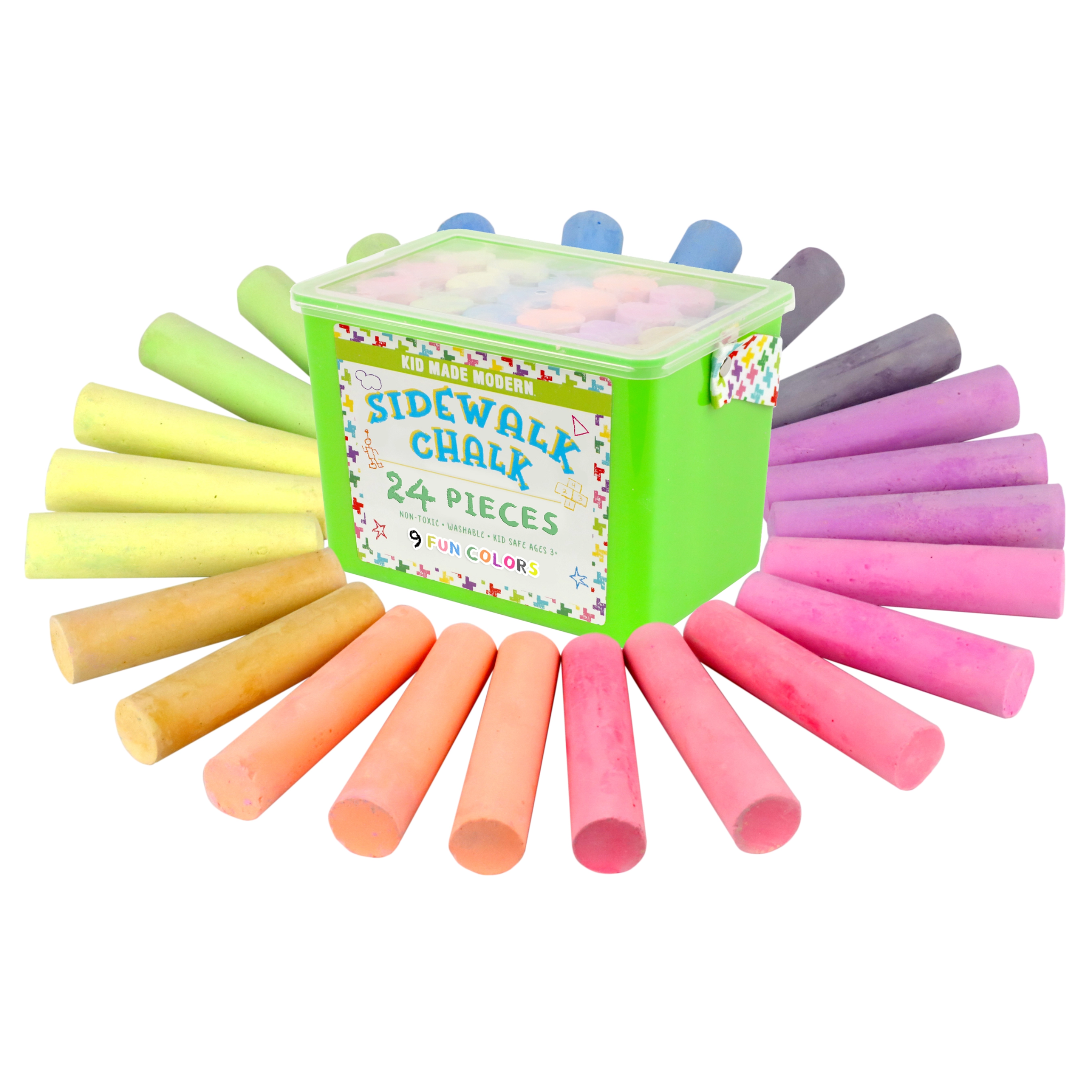 Sidewalk Chalk Bucket (24 Count)