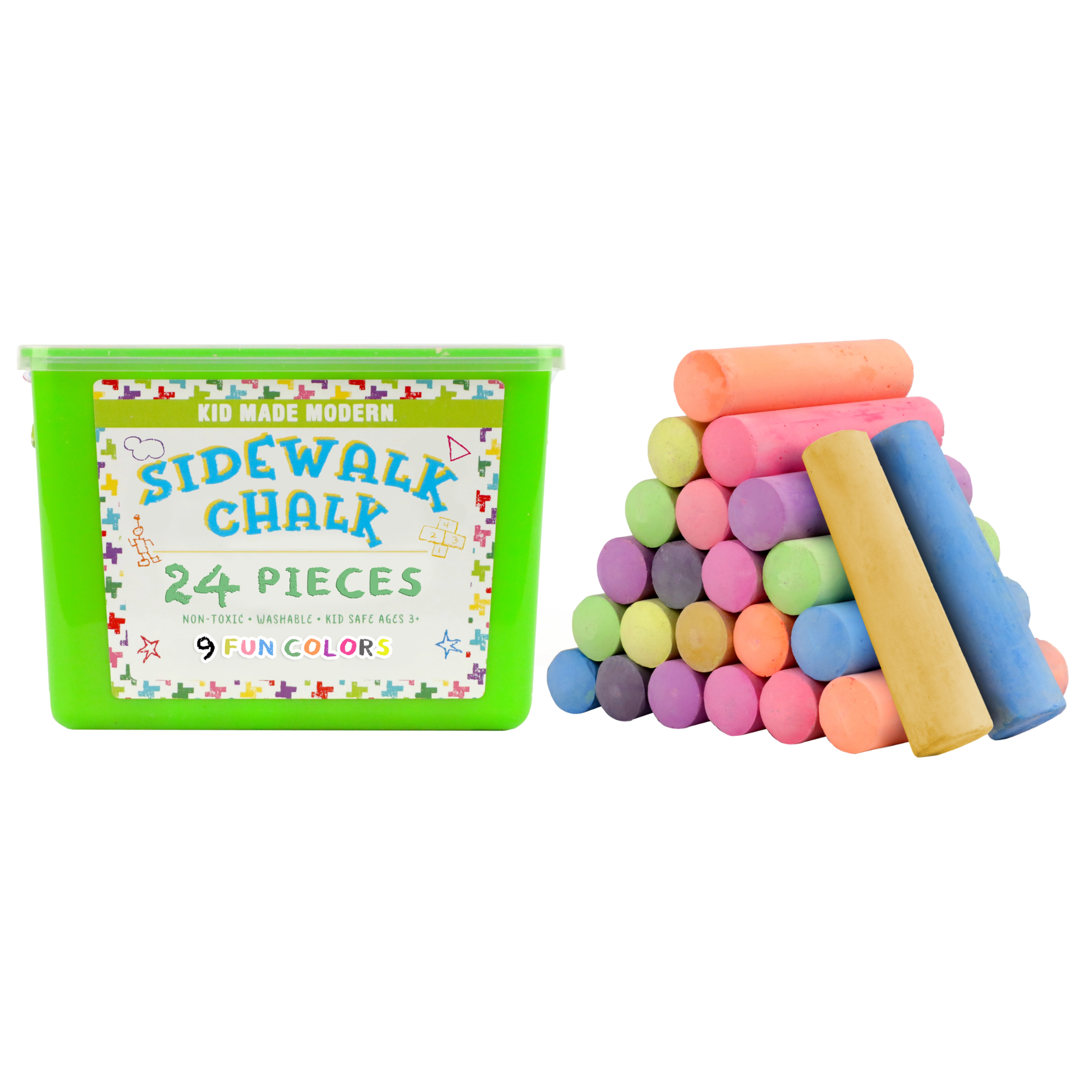 Sidewalk Chalk Bucket (24 Count)