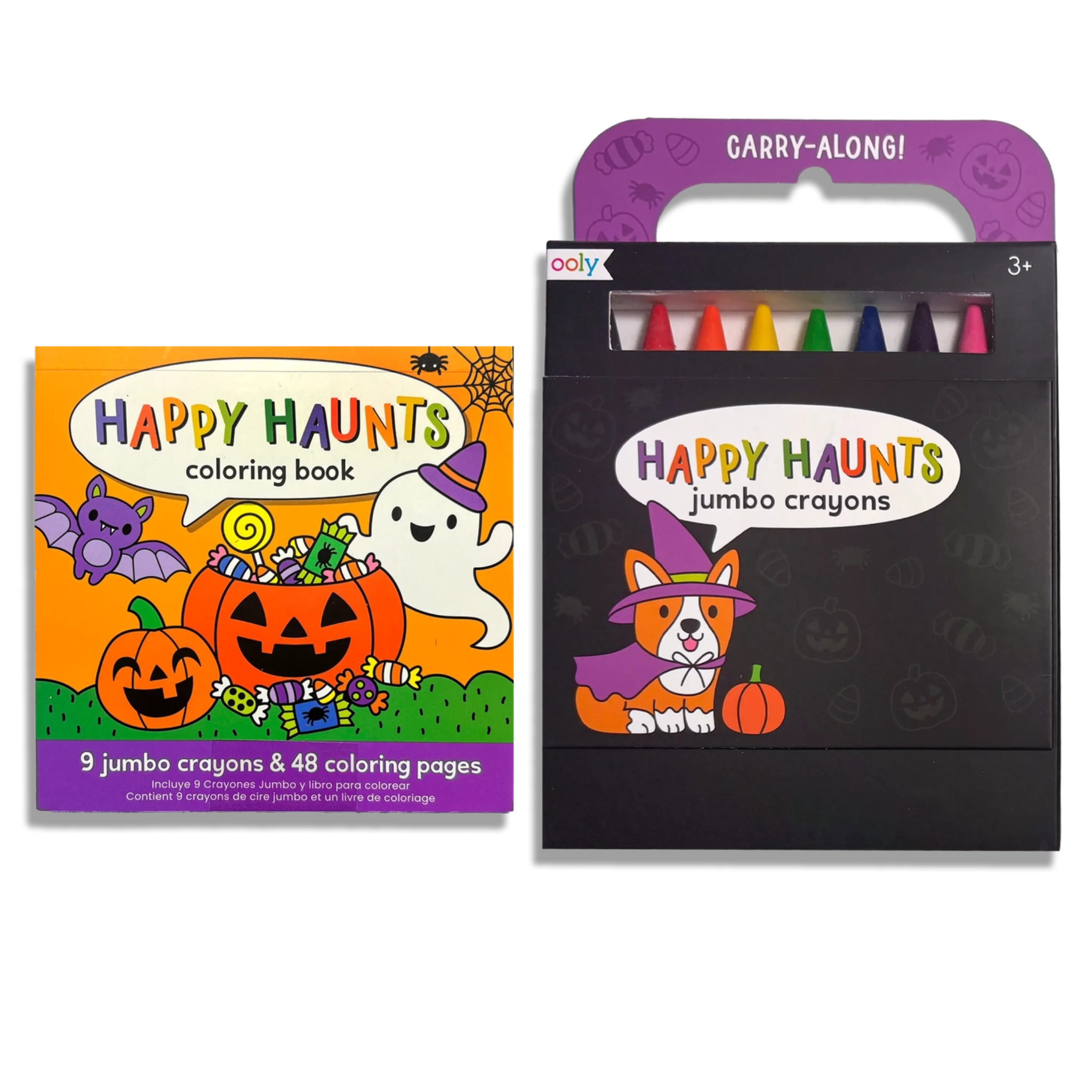 Carry-Along Coloring Book Set - Happy Haunts