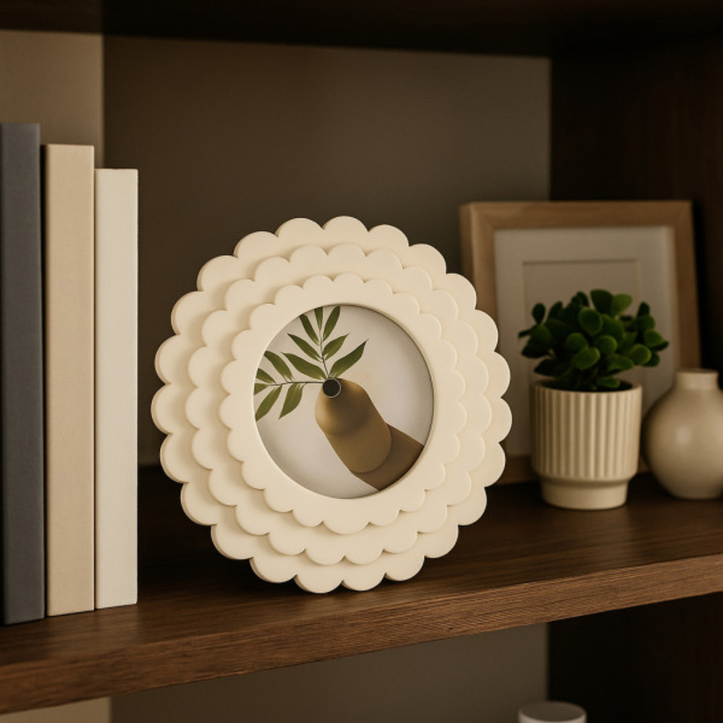 Round Scalloped Frame