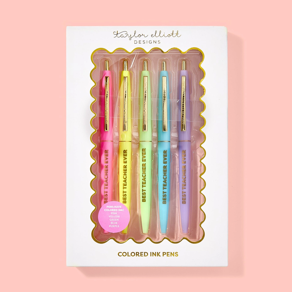 Best Teacher Ever - 5 Piece Pen Set
