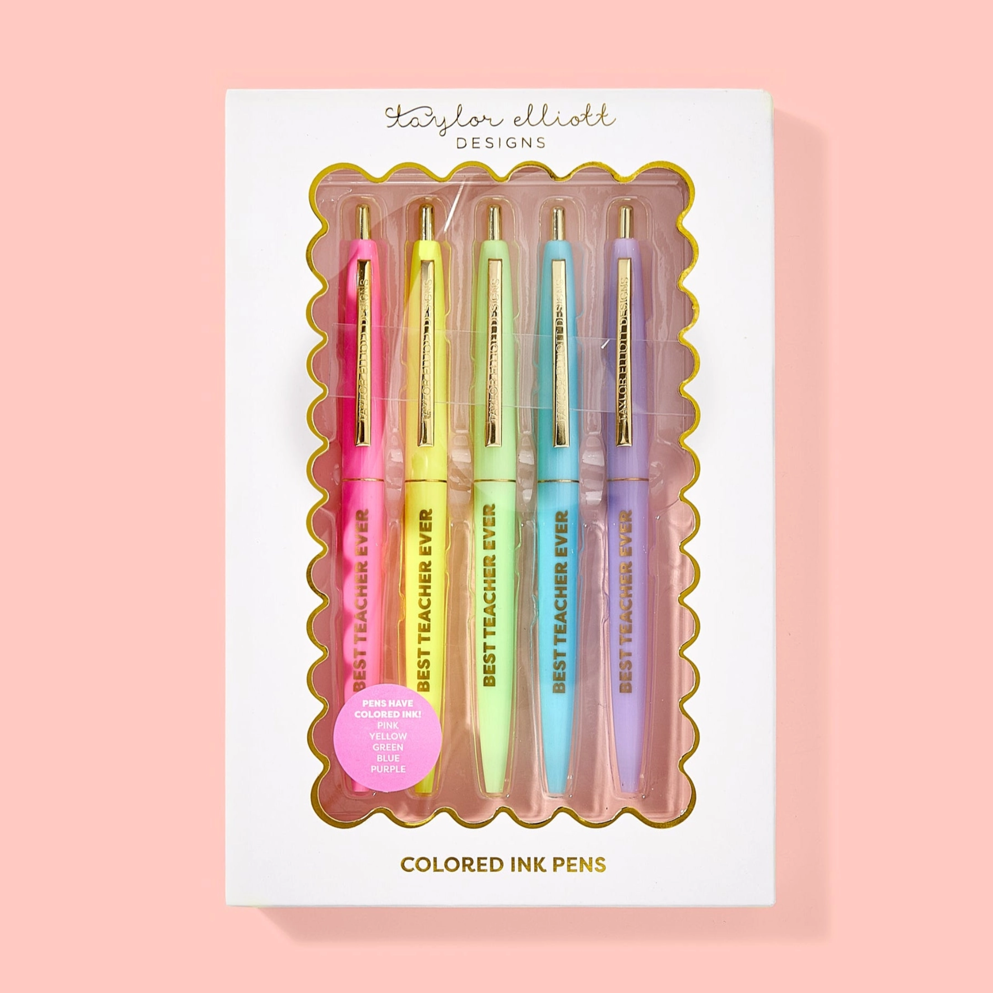 Best Teacher Ever - 5 Piece Pen Set