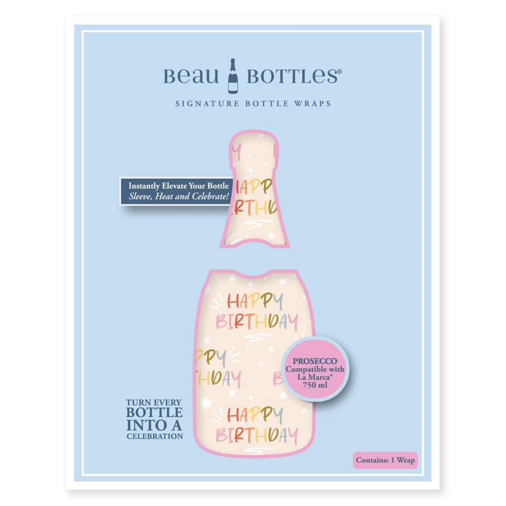 Pastel Birthday Bottle Wrap