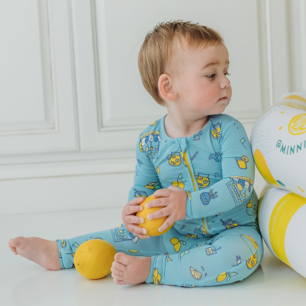 Blue Lemonade Bamboo Pajamas