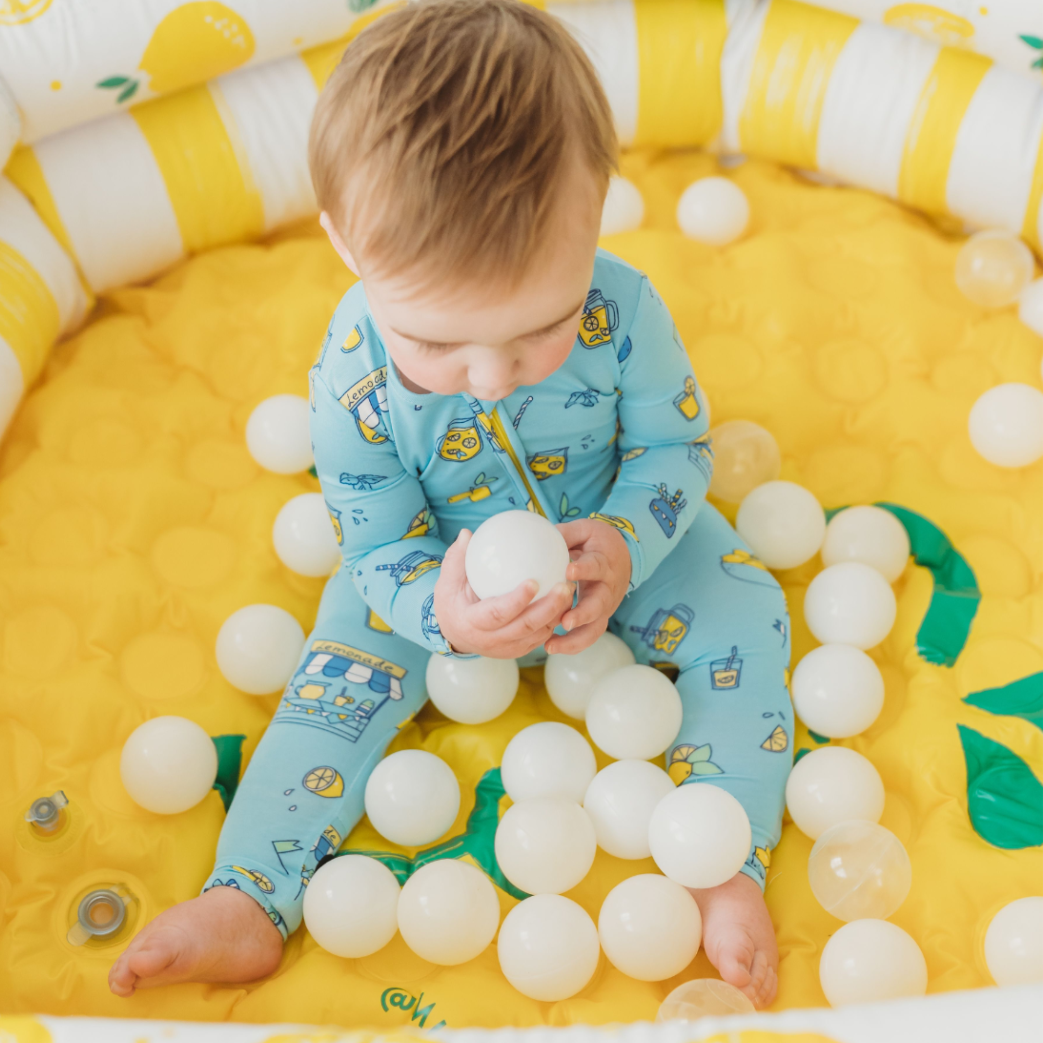 Blue Lemonade Bamboo Pajamas