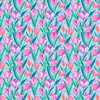 Blushing Tulip Garden Bottle Wrap