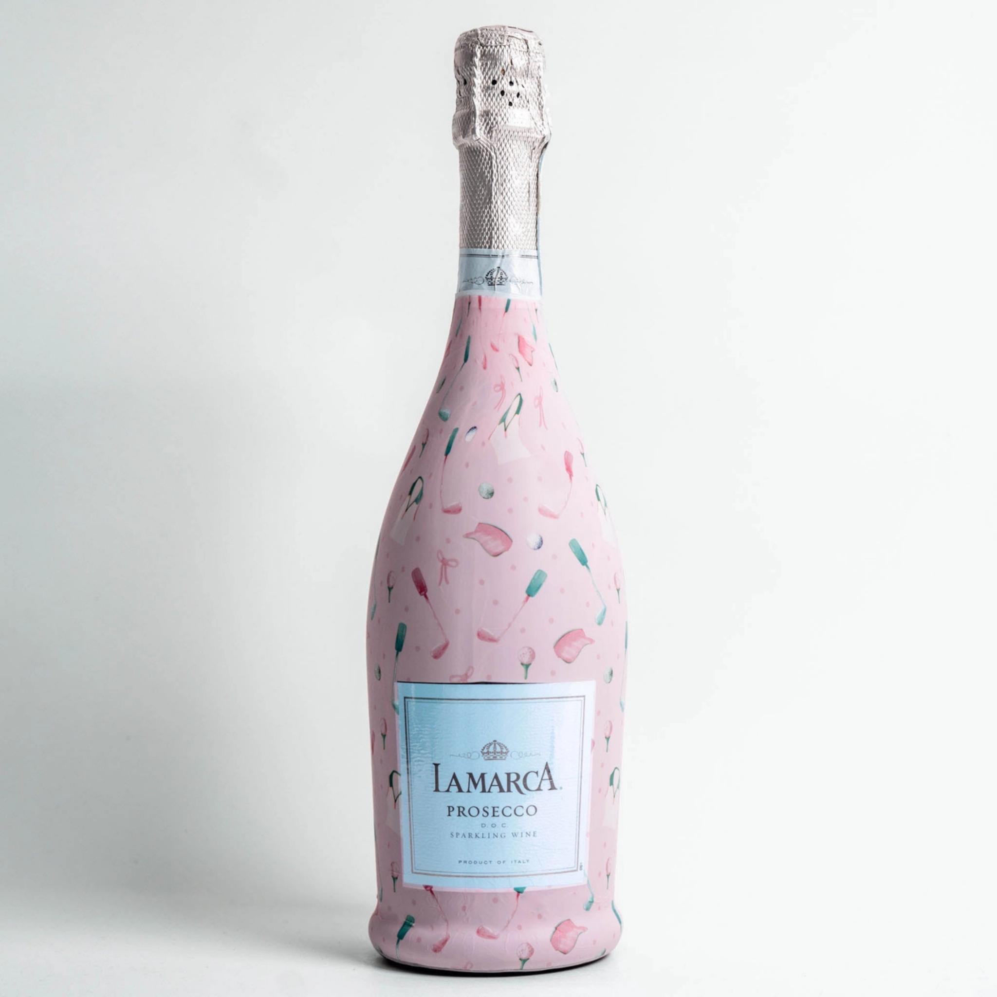 Clubs & Ribbons Bottle Wrap