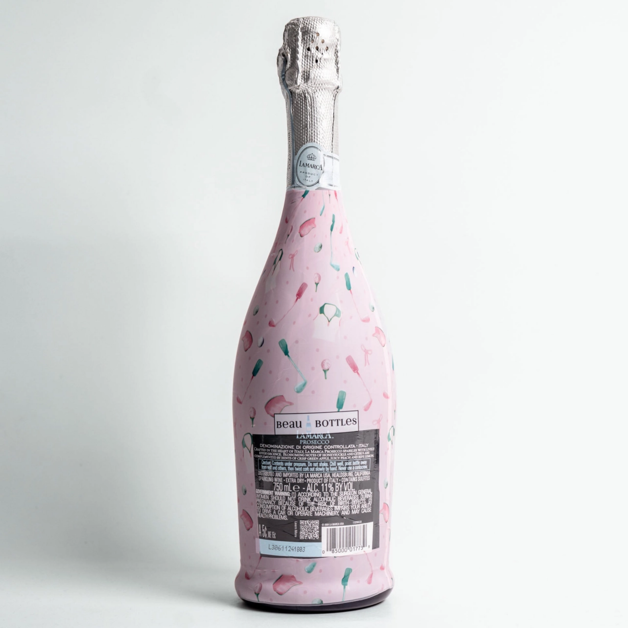 Clubs & Ribbons Bottle Wrap