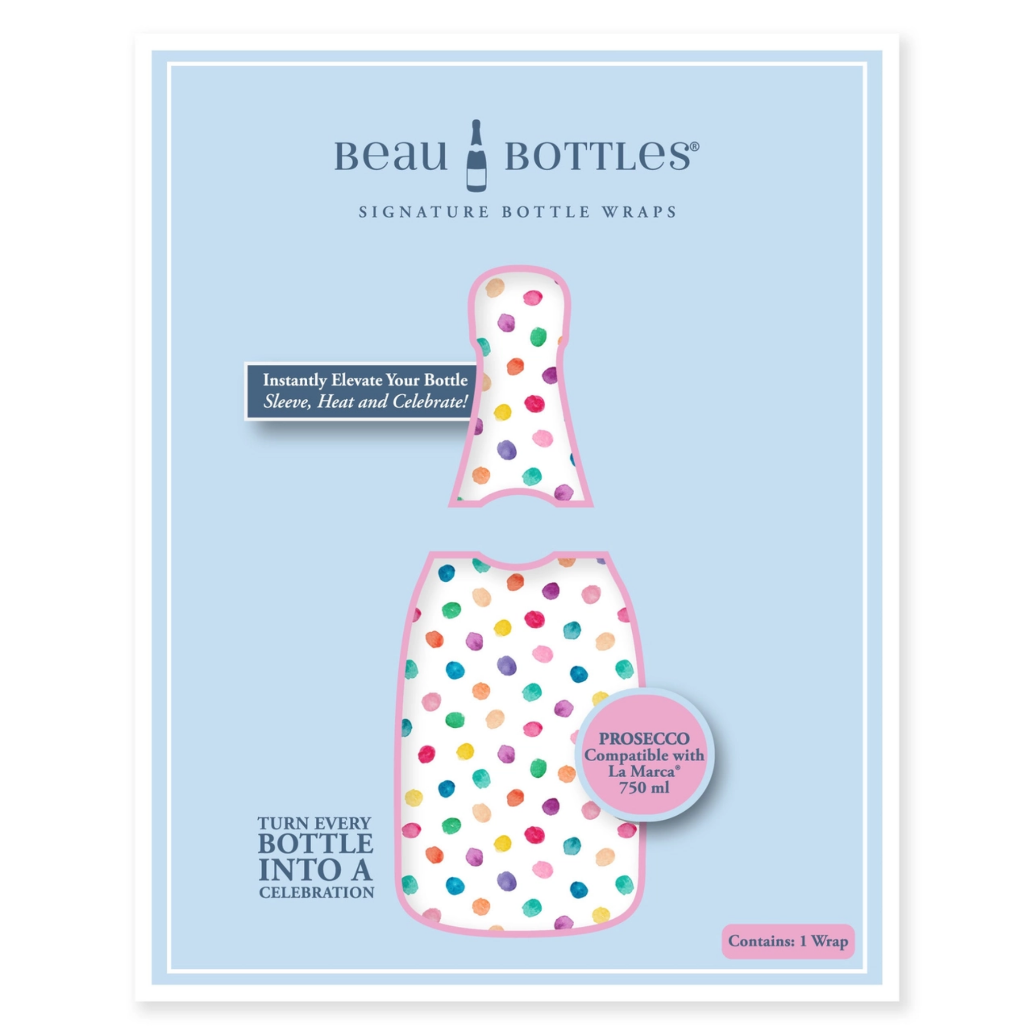 Colorful Dots Bottle Wrap