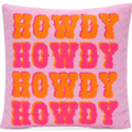 Howdy Chenille Plush Pillow