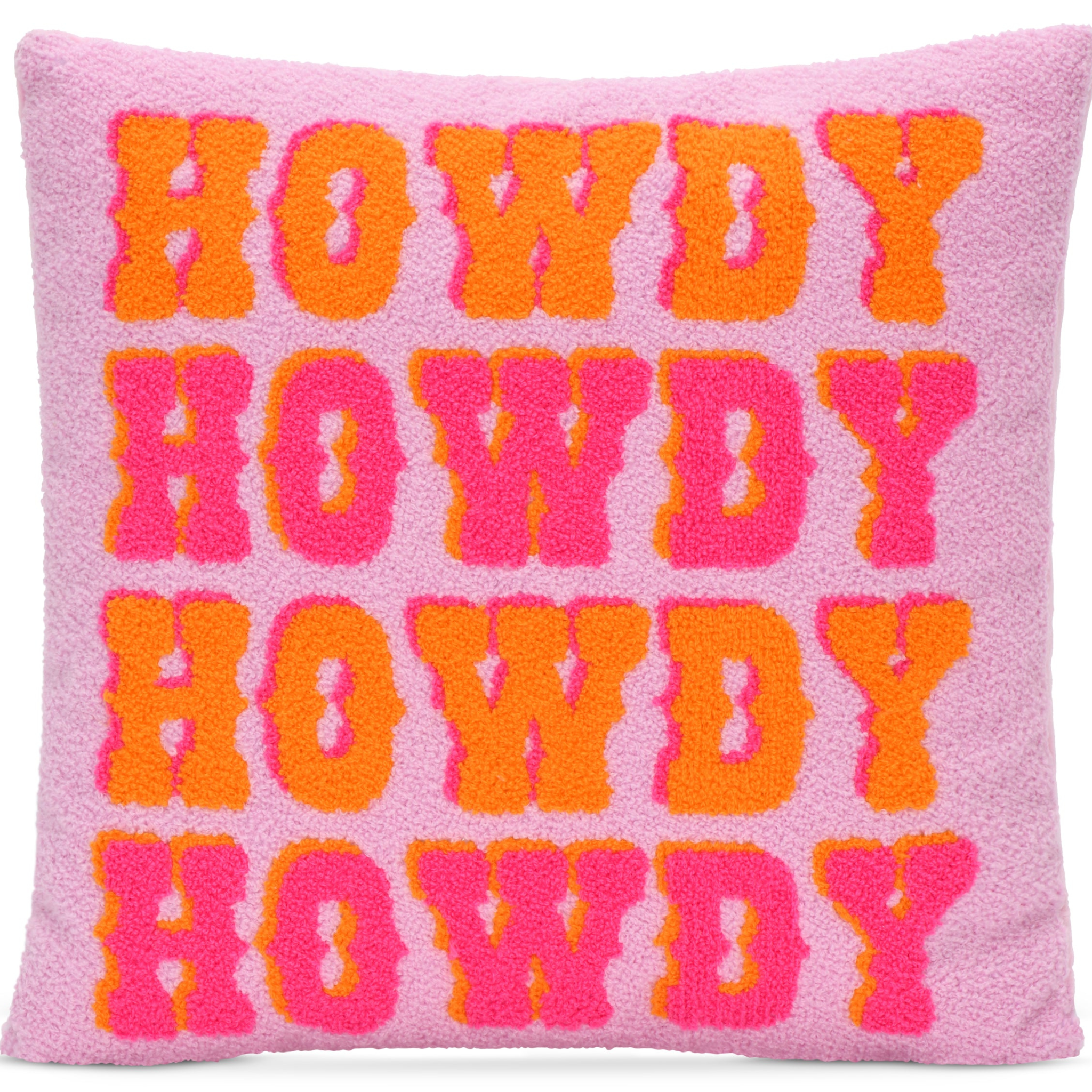Howdy Chenille Plush Pillow