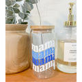 MAMA Iced Coffee Glass