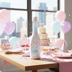 Pastel Birthday Hats Bottle Wrap