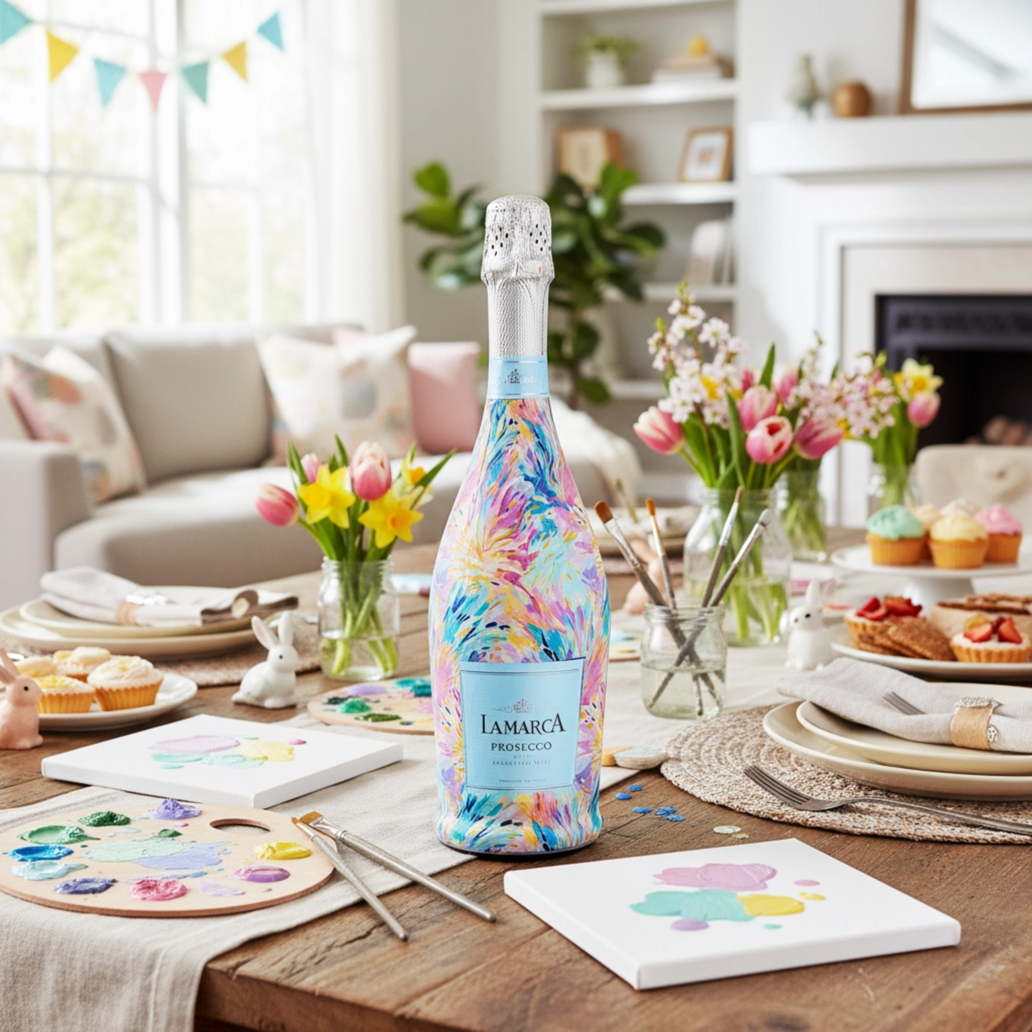 Pastel Celebration Bottle Wrap