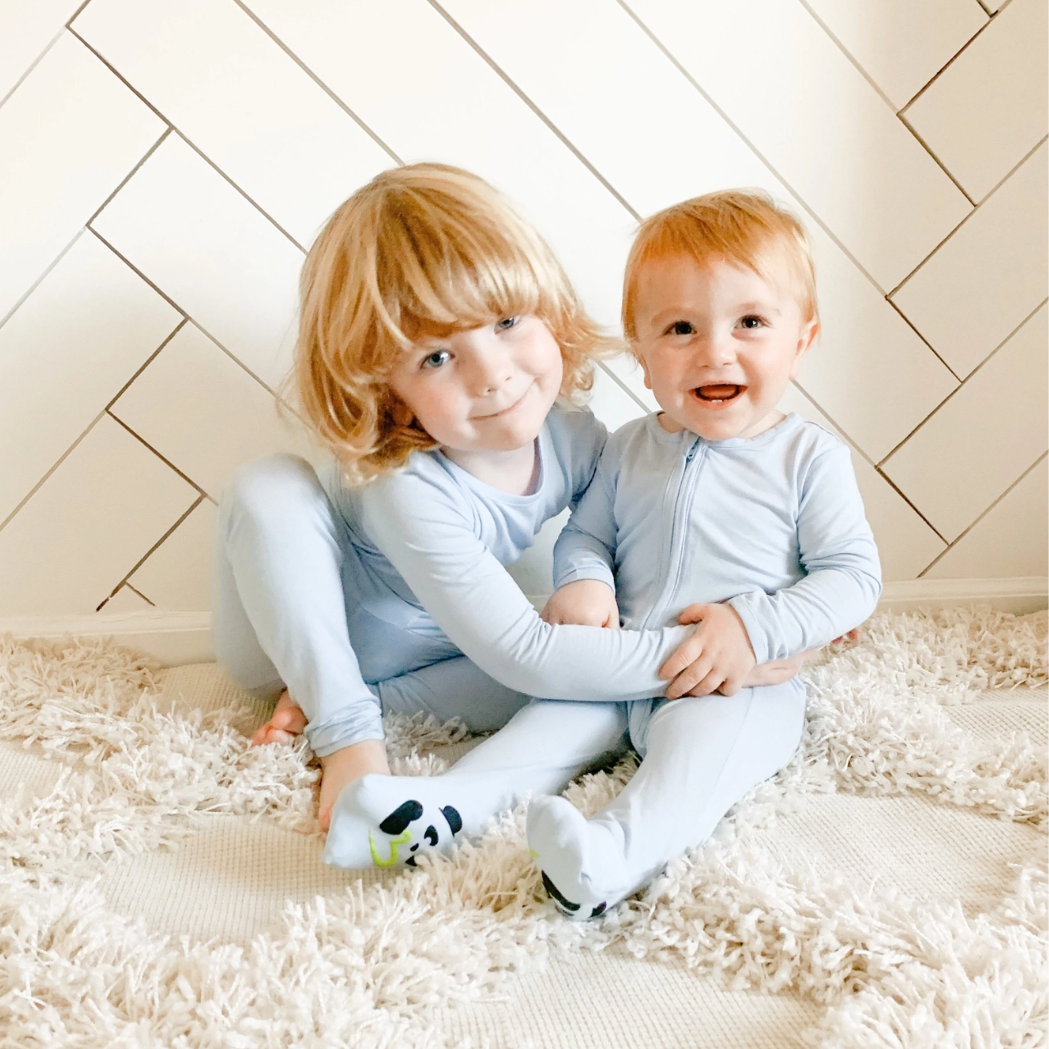 Sky Blue Bamboo Pajamas